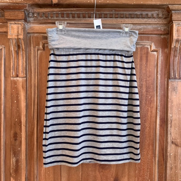 GAP Foldover Striped Stretch Skirt Size Small - Picture 2 of 11